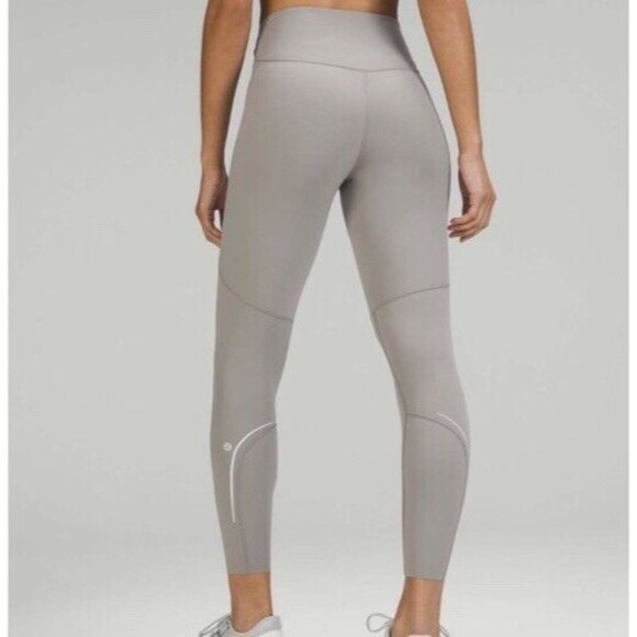 lululemon athletica Pants - Lululemon Base Pace HR Tight 25" Women's Pants Size 6 Gray Reflective Classic